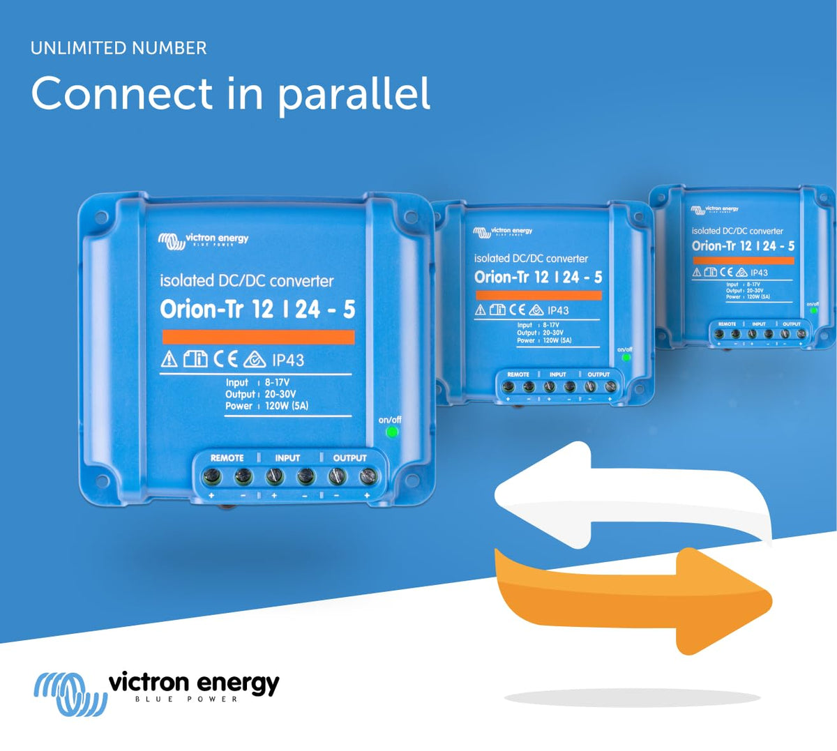 Victron Energy Orion-Tr isolated version protects sensitive electronics in dual-battery systems