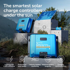 Victron Energy SmartSolar MPPT TR VE.Can Bluetooth display and buttons for quick configuration