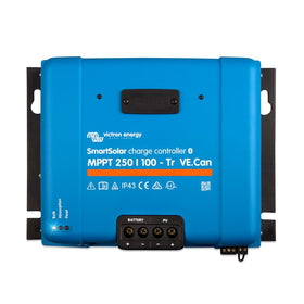Victron Energy SmartSolar MPPT TR VE.Can Bluetooth front view for efficient solar charging