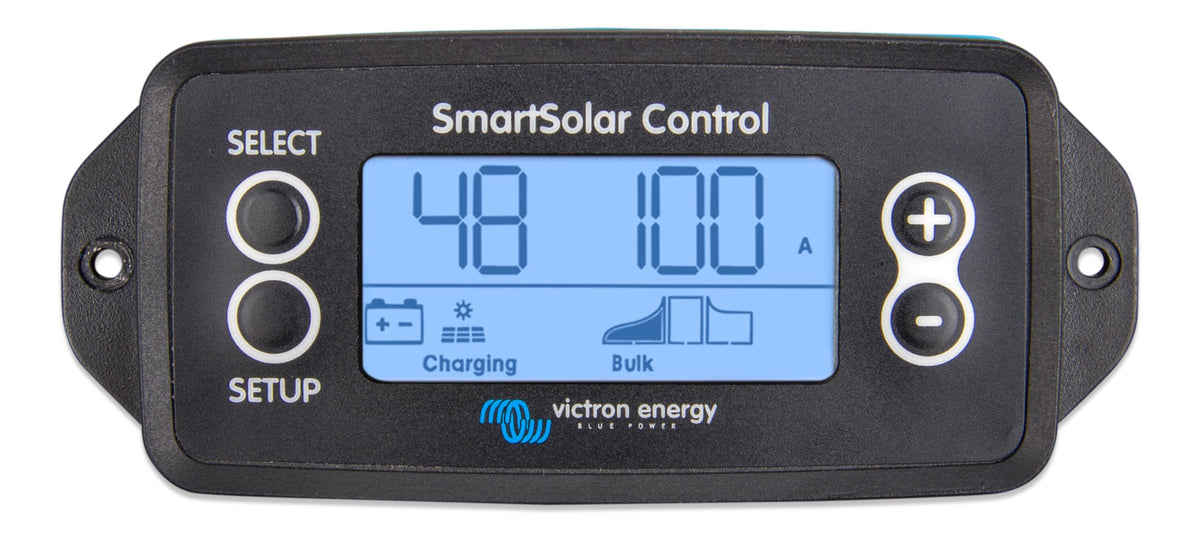 Victron Energy SmartSolar Pluggable Control Display front view enables at-a-glance solar monitoring
