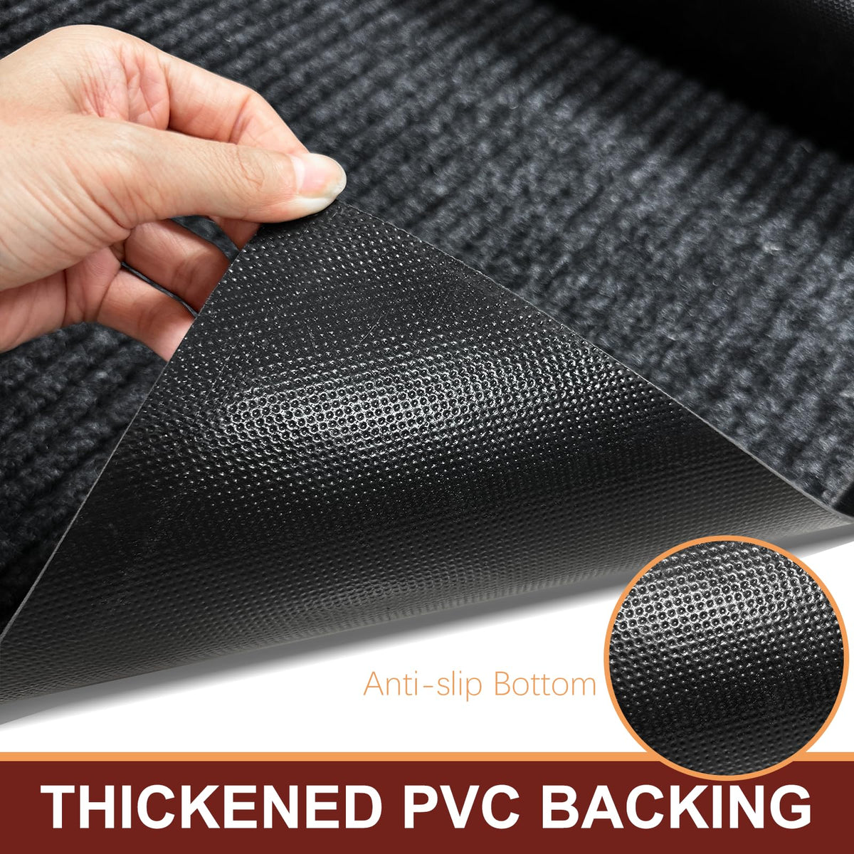 Vicwe door mat is washable and easy to clean.