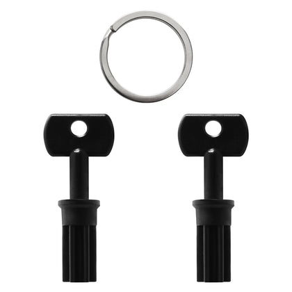 VIDABTE R8969 outdoor ext key front view for easy replacement in irrigation boxes.
