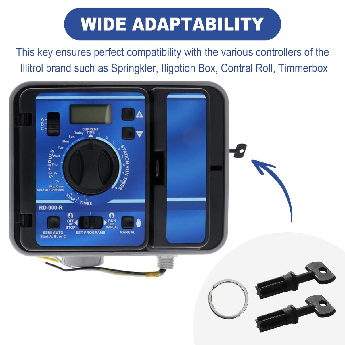 VIDABTE R8969 pack of 2 exterior keys for convenient repairs.