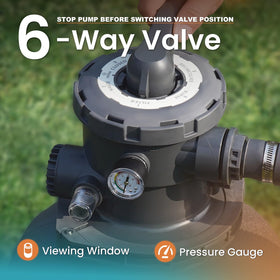 Vidapool built-in pressure gauge helps you monitor flow easily