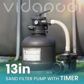 Vidapool timer display enables automated filtration cycles for consistent cleanliness