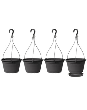 VIDELLY hanging planters set shown indoors for space-saving display