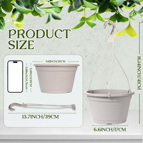 VIDELLY hanging planters with drainage trays for neat watering and plant health.