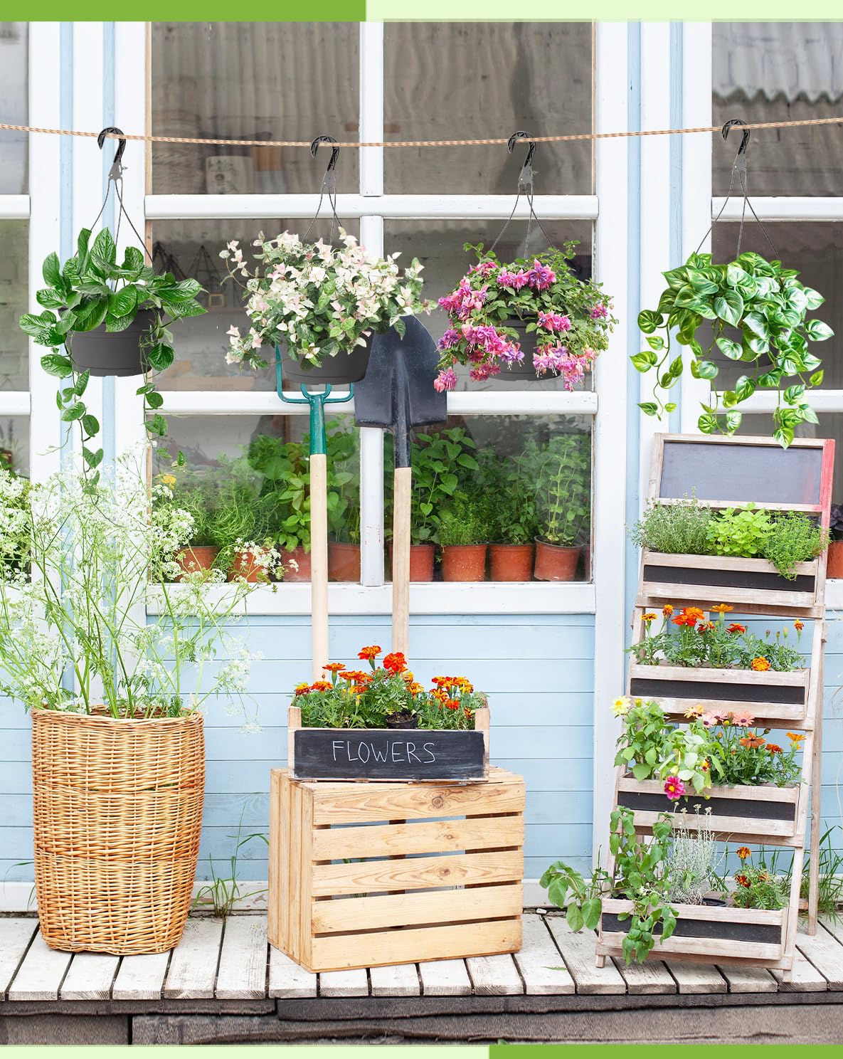 VIDELLY patio garden decor idea adds greenery to any space