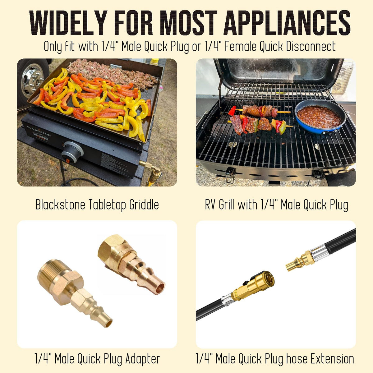 VIEAUBE Blackstone compatibility keeps your grill distance and smoke away.