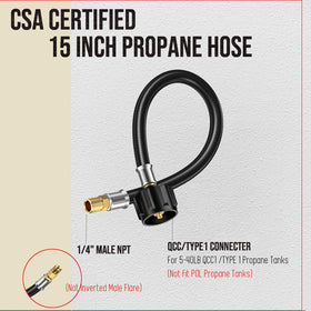 VIEAUBE brass 1/4 NPT connector ensures a secure, leak-free fit.