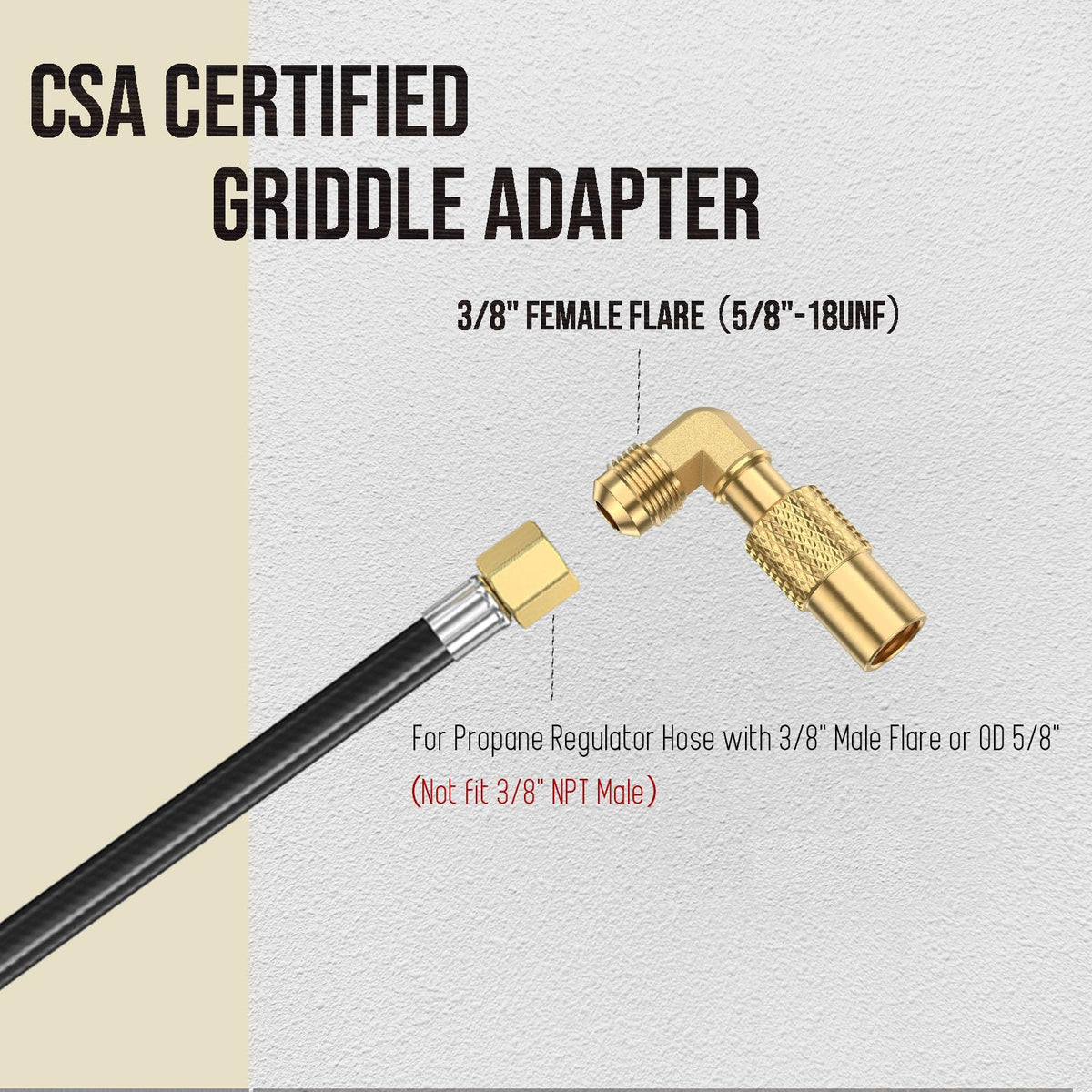 VIEAUBE adapter compatible with Blackstone griddles for flexible outdoor cooking.