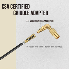 VIEAUBE brass propane elbow connector reduces hose strain for camping