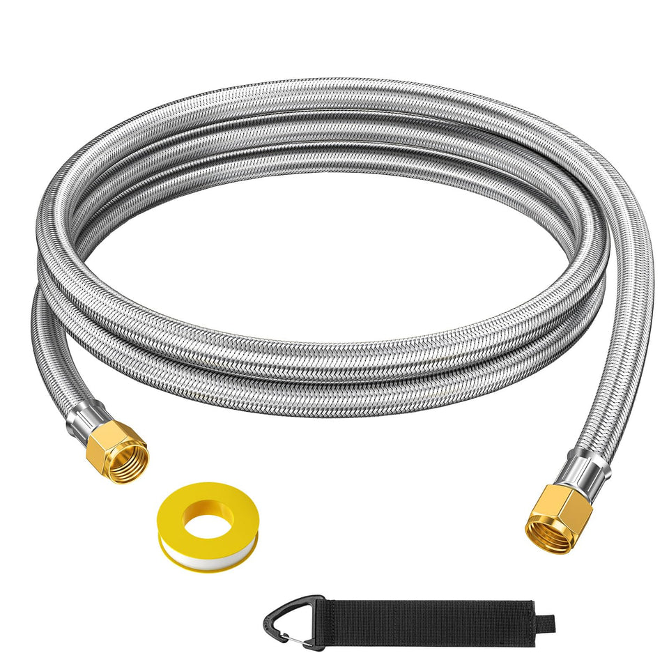 VIEAUBE propane hose extension overview for outdoor grills and appliances.