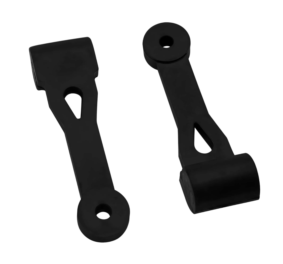 Viefow bagger hood latch installed on compatible tractor