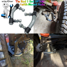 Viefow tie rod 2-pack easy install with included nuts.