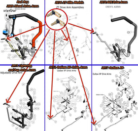 Viefow tractor steering parts compatibility across MTDCub Cadet models for versatile use