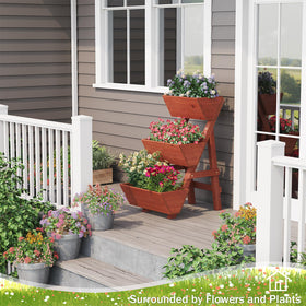 Viewcare 3-layer planter with drainage holes for healthy watering