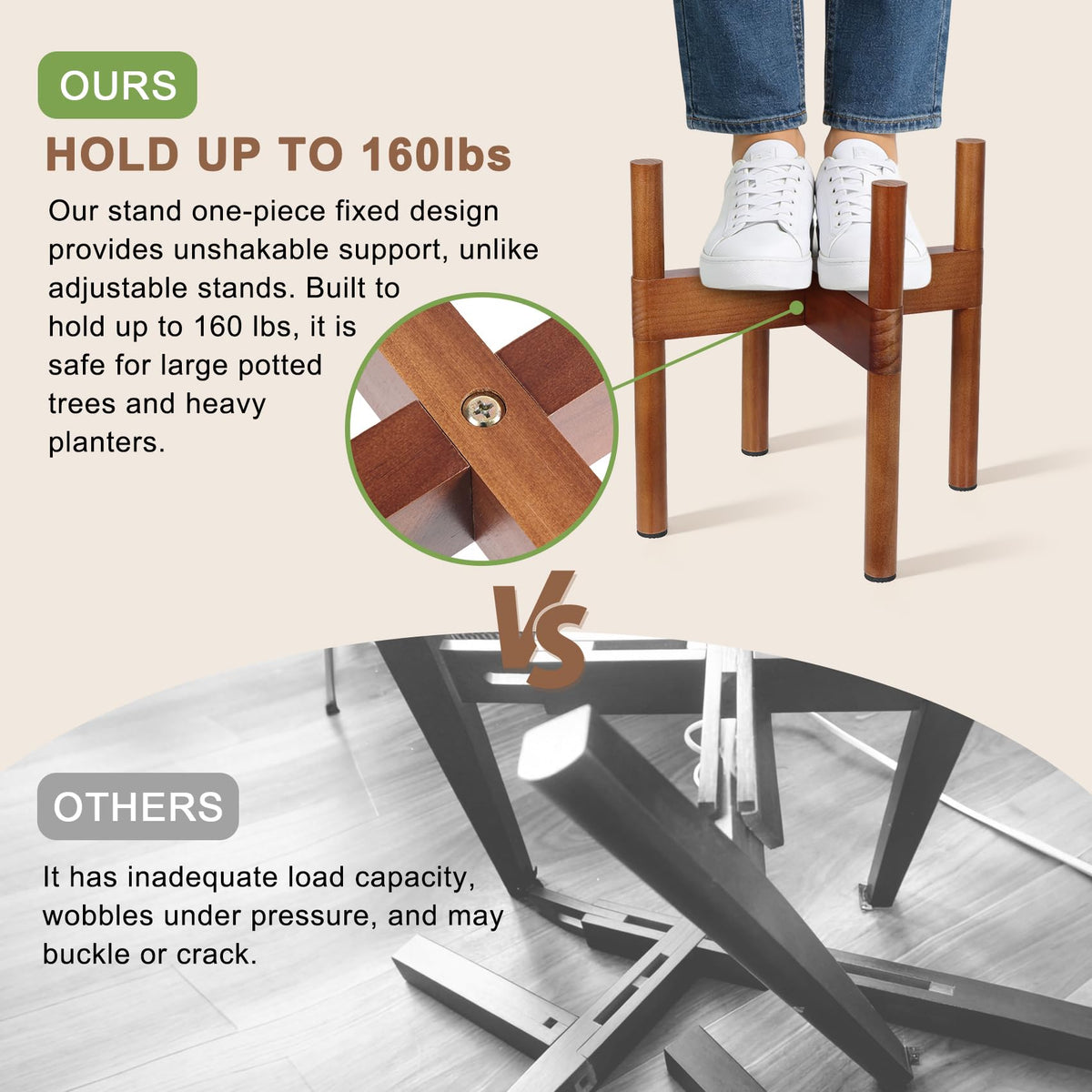 Vigordream water-resistant finish protects indoor and covered outdoor use