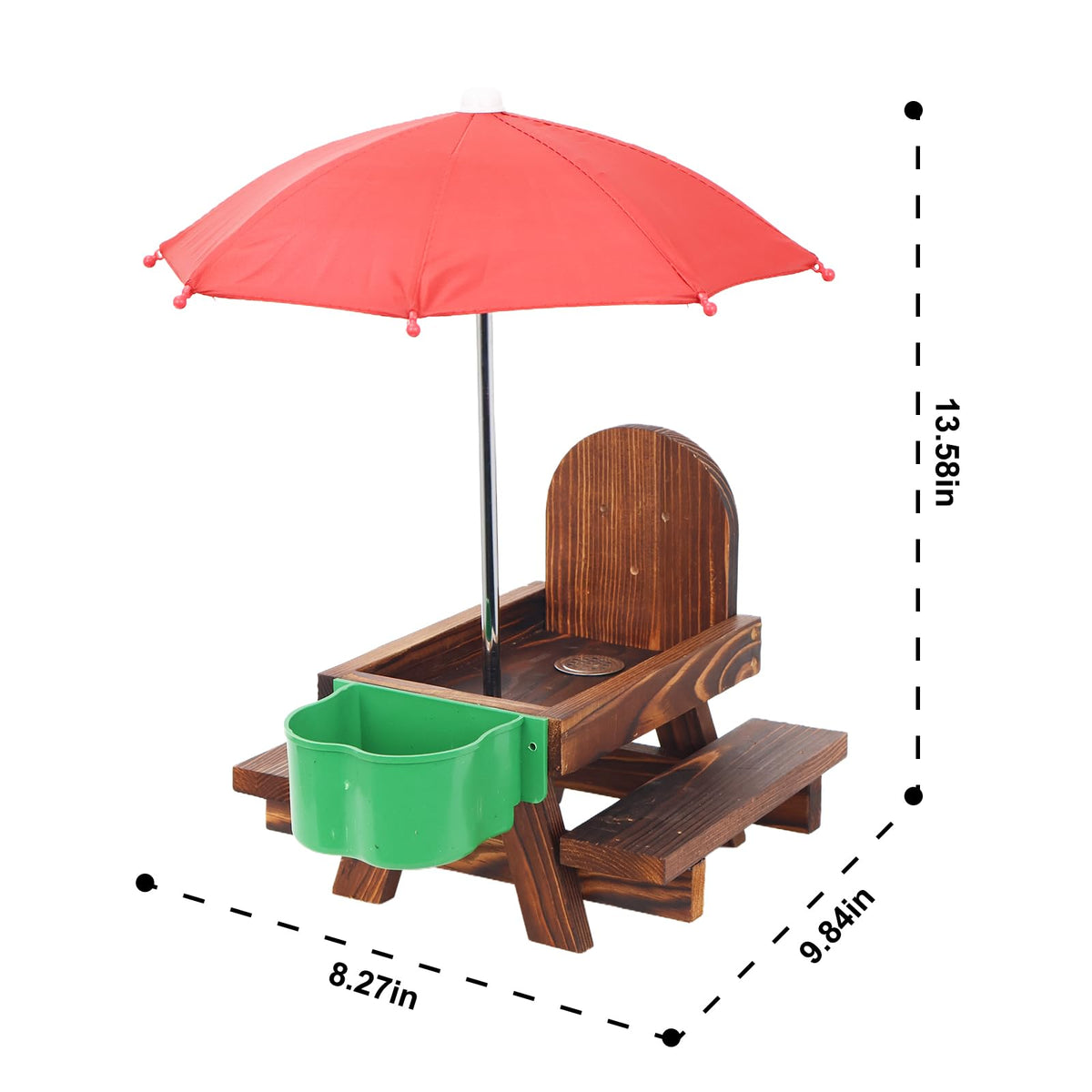 Vigormar Squirrel Feeder ground stake stabilizes ground placement