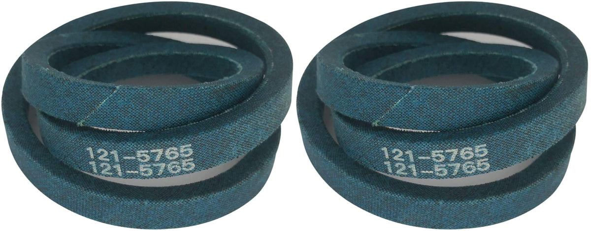 VIGORVIL 121-5765 drive belt for Toro Timemaster, front view, two pack.