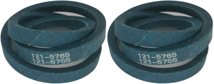 VIGORVIL 121-5765 drive belt for Toro Timemaster, front view, two pack.
