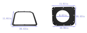 VIGORVIL plastic gasket cover close-up ensures snug fit on Husqvarna catchers.