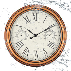 Vigorwise 12-inch clock face with clear numbers for outdoor readability.