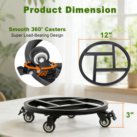Vigorwise heavy-duty casters with brake pads allow safe, smooth repositioning.