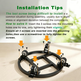 Vigorwise helps move heavy pots with ease using the 12-inch stands and swivels.