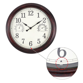 Vigorwise silent non-ticking mechanism keeps outdoors or indoors quietly accurate.