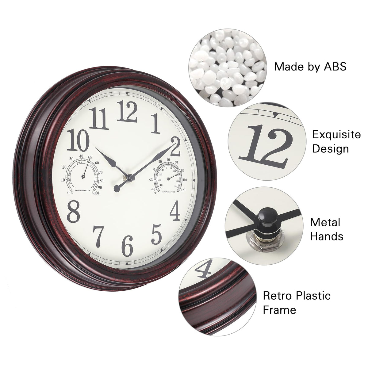 Vigorwise waterproof movement cover protects the battery and mechanism outdoors.