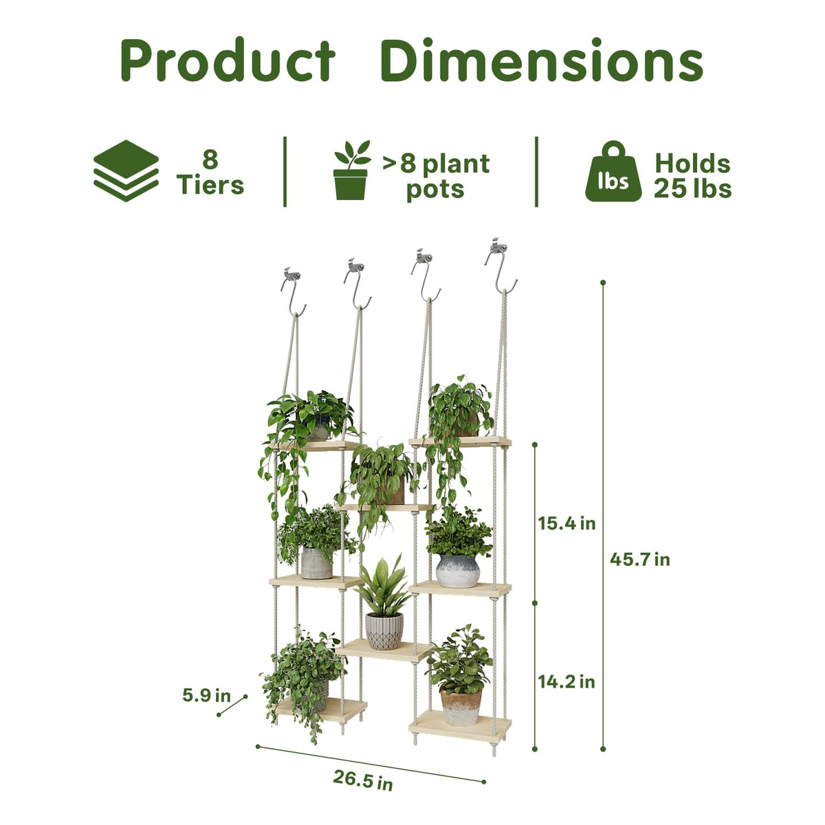 Vihawke window plants holder keeps greens neatly arranged near sunlight.
