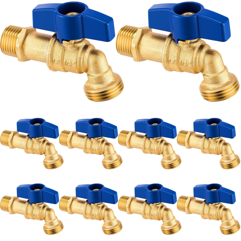 VIHOSE 10-pack hose bibs boxed for outdoor replacement and convenience