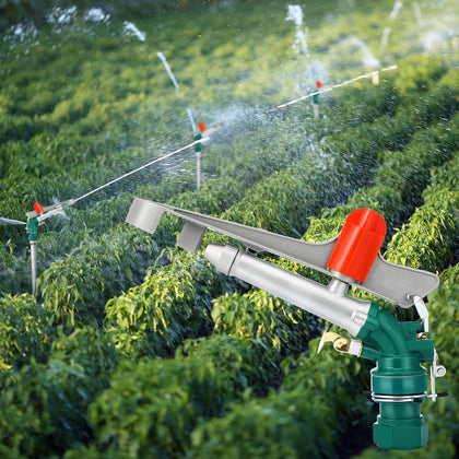 VIHOSE 2-inch sprinkler with wide-coverage spray ideal for large gardens and fields