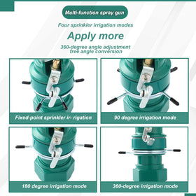 VIHOSE adjustable-angle spray from 25 to 360 degrees for flexible irrigation