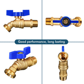 VIHOSE blue finish hose bib supports versatile outdoor cleaning and watering tasks