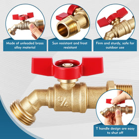 VIHOSE brass spigot shows weather-resistant durability