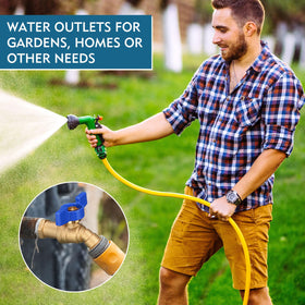 VIHOSE durable brass valve withstands sun and frost for seasonal outdoor use