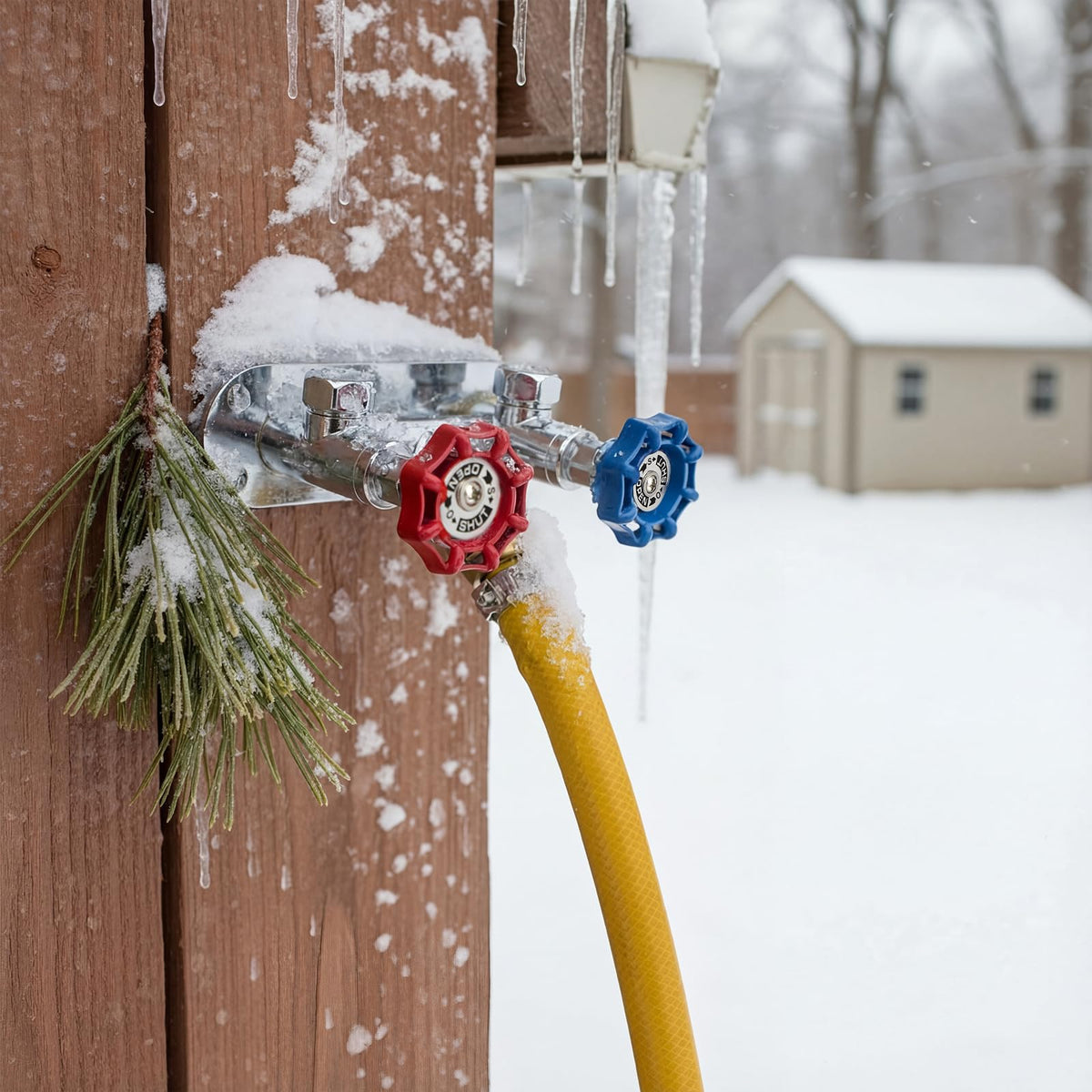 VIHOSE weather-ready hydrant suitable for yard and garden use.