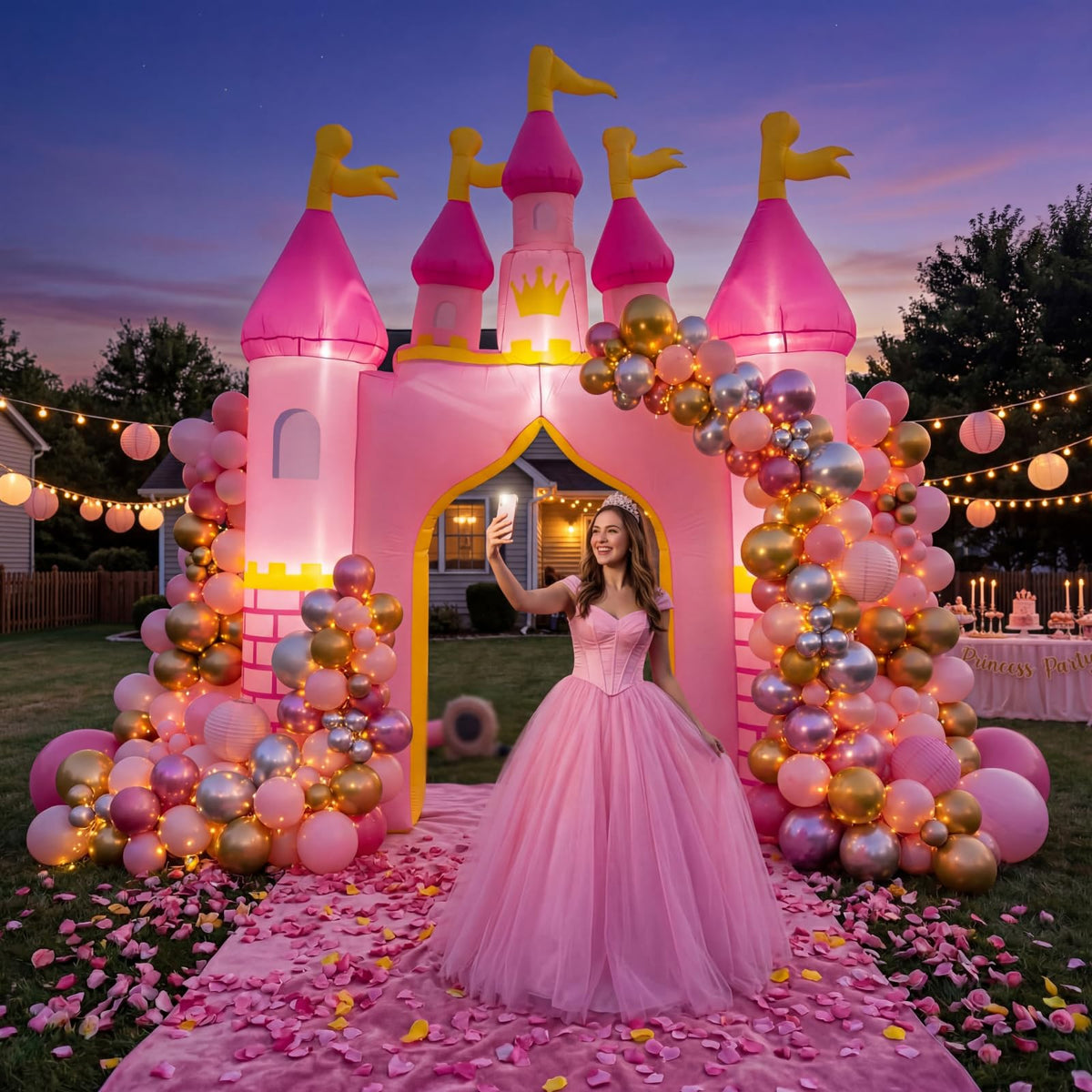 VIHOSE fairy tale photo backdrop arch enhances party memories