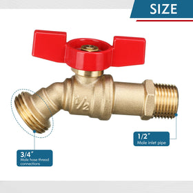 VIHOSE easy install hose bib suitable for direct faucet connections