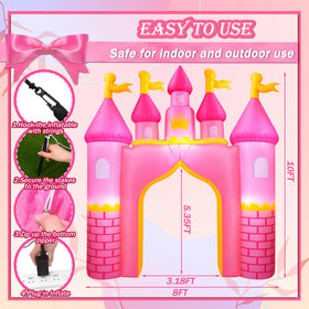 VIHOSE inflatable archway with LED lighting creates photo-worthy fairy tale moments