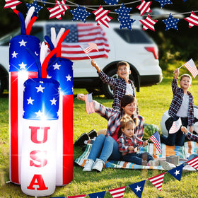 VIHOSE large outdoor patriotic decor displayed in yard