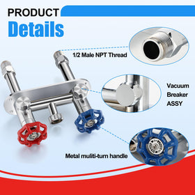 VIHOSE lead-free brass with chrome finish resists corrosion.