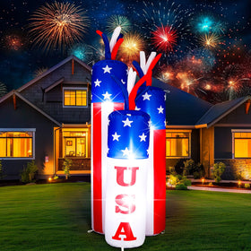 VIHOSE LED-lit independence inflatable glowing at night
