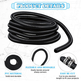 VIHOSE corrugated exterior resists kinks during routing.