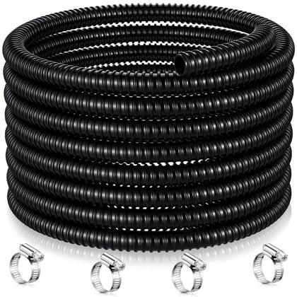 VIHOSE pond tubing 3/4 inch, 20 ft black, flexible water transfer.