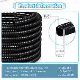 VIHOSE stainless steel clamps included for secure connections.