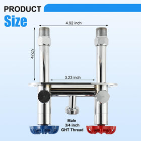 VIHOSE wall-mounted outdoor faucet for easy outdoor water access.