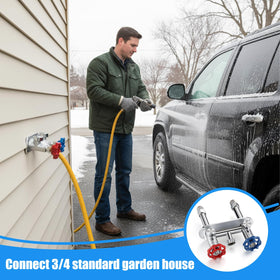 VIHOSE standard GHT hose threads fit most garden hoses.